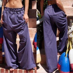 Free People Palms Pants With Pockets In Elderberry. NWT! Sz M & L